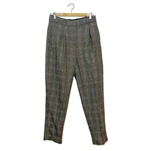 Frank & Oak Plaid Trousers in Black and White